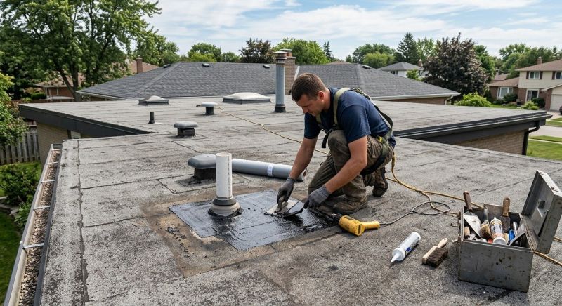 Repairing Single Ply Roof Leaks